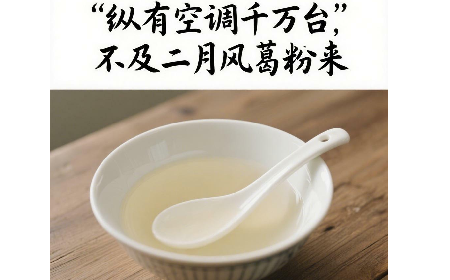 縱有空調(diào)千萬臺，不及二月風(fēng)葛粉來